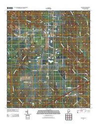 Huxford Alabama Historical topographic map, 1:24000 scale, 7.5 X 7.5 Minute, Year 2011