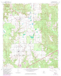 Huxford Alabama Historical topographic map, 1:24000 scale, 7.5 X 7.5 Minute, Year 1960