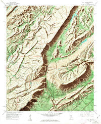 Hyatt Gap Alabama Historical topographic map, 1:24000 scale, 7.5 X 7.5 Minute, Year 1958