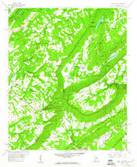 Hyatt Gap Alabama Historical topographic map, 1:24000 scale, 7.5 X 7.5 Minute, Year 1958