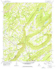 Hyatt Gap Alabama Historical topographic map, 1:24000 scale, 7.5 X 7.5 Minute, Year 1958