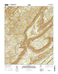 Hyatt Gap Alabama Current topographic map, 1:24000 scale, 7.5 X 7.5 Minute, Year 2014
