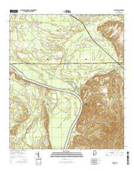Hybart Alabama Current topographic map, 1:24000 scale, 7.5 X 7.5 Minute, Year 2014