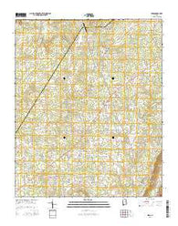 Ider Alabama Current topographic map, 1:24000 scale, 7.5 X 7.5 Minute, Year 2014