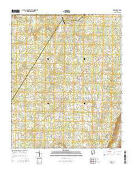 Ider Alabama Current topographic map, 1:24000 scale, 7.5 X 7.5 Minute, Year 2014