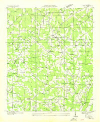 Ider Alabama Historical topographic map, 1:24000 scale, 7.5 X 7.5 Minute, Year 1936