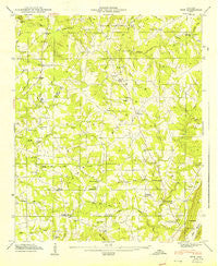 Ider Alabama Historical topographic map, 1:24000 scale, 7.5 X 7.5 Minute, Year 1947