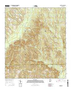 Industry Alabama Current topographic map, 1:24000 scale, 7.5 X 7.5 Minute, Year 2014