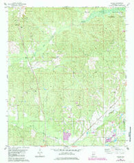 Ingram Alabama Historical topographic map, 1:24000 scale, 7.5 X 7.5 Minute, Year 1980