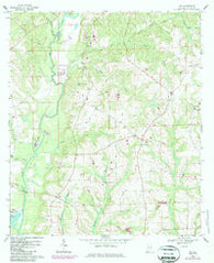 Ino Alabama Historical topographic map, 1:24000 scale, 7.5 X 7.5 Minute, Year 1968