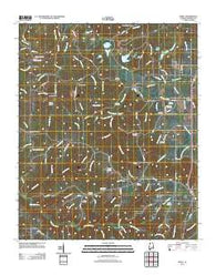 Isbell Alabama Historical topographic map, 1:24000 scale, 7.5 X 7.5 Minute, Year 2011
