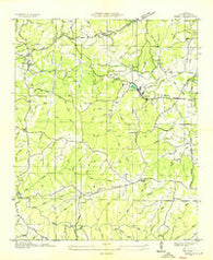 Isbell Alabama Historical topographic map, 1:24000 scale, 7.5 X 7.5 Minute, Year 1936