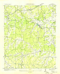 Isbell Alabama Historical topographic map, 1:24000 scale, 7.5 X 7.5 Minute, Year 1936