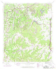 Isbell Alabama Historical topographic map, 1:24000 scale, 7.5 X 7.5 Minute, Year 1945