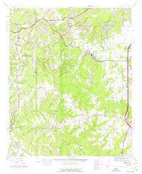 Isbell Alabama Historical topographic map, 1:24000 scale, 7.5 X 7.5 Minute, Year 1945