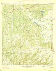 Isbell Alabama Historical topographic map, 1:24000 scale, 7.5 X 7.5 Minute, Year 1947