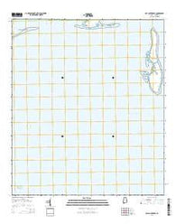 Isle aux Herbes Alabama Current topographic map, 1:24000 scale, 7.5 X 7.5 Minute, Year 2014