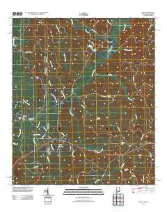 Isney Alabama Historical topographic map, 1:24000 scale, 7.5 X 7.5 Minute, Year 2011
