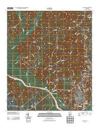 Jackson Alabama Historical topographic map, 1:24000 scale, 7.5 X 7.5 Minute, Year 2011