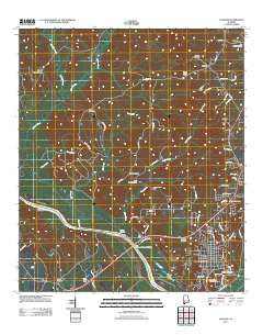 Jackson Alabama Historical topographic map, 1:24000 scale, 7.5 X 7.5 Minute, Year 2011