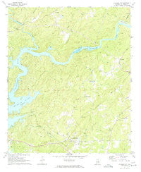 Jacksons Gap Alabama Historical topographic map, 1:24000 scale, 7.5 X 7.5 Minute, Year 1971