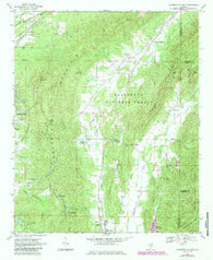 Jacksonville East Alabama Historical topographic map, 1:24000 scale, 7.5 X 7.5 Minute, Year 1967