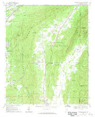 Jacksonville East Alabama Historical topographic map, 1:24000 scale, 7.5 X 7.5 Minute, Year 1967