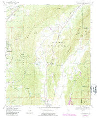 Jacksonville East Alabama Historical topographic map, 1:24000 scale, 7.5 X 7.5 Minute, Year 1967