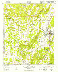 Jacksonville Alabama Historical topographic map, 1:24000 scale, 7.5 X 7.5 Minute, Year 1947