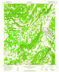 Jacksonville Alabama Historical topographic map, 1:24000 scale, 7.5 X 7.5 Minute, Year 1956