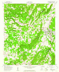 Jacksonville Alabama Historical topographic map, 1:24000 scale, 7.5 X 7.5 Minute, Year 1956