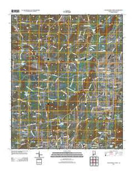 Jacksonville West Alabama Historical topographic map, 1:24000 scale, 7.5 X 7.5 Minute, Year 2011