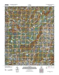 Jacksonville West Alabama Historical topographic map, 1:24000 scale, 7.5 X 7.5 Minute, Year 2011
