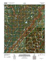 Jamestown Alabama Historical topographic map, 1:24000 scale, 7.5 X 7.5 Minute, Year 2011