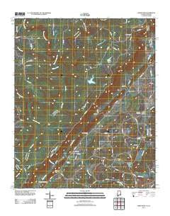 Jamestown Alabama Historical topographic map, 1:24000 scale, 7.5 X 7.5 Minute, Year 2011