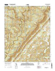Jamestown Alabama Current topographic map, 1:24000 scale, 7.5 X 7.5 Minute, Year 2014