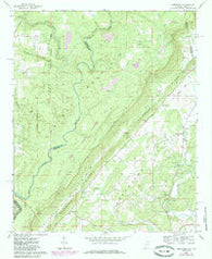 Jamestown Alabama Historical topographic map, 1:24000 scale, 7.5 X 7.5 Minute, Year 1967