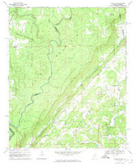 Jamestown Alabama Historical topographic map, 1:24000 scale, 7.5 X 7.5 Minute, Year 1967