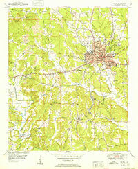 Jasper Alabama Historical topographic map, 1:24000 scale, 7.5 X 7.5 Minute, Year 1951