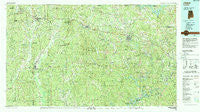 Jasper Alabama Historical topographic map, 1:100000 scale, 30 X 60 Minute, Year 1984