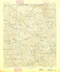 Jasper Alabama Historical topographic map, 1:125000 scale, 30 X 30 Minute, Year 1893