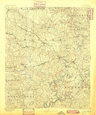 Jasper Alabama Historical topographic map, 1:125000 scale, 30 X 30 Minute, Year 1893