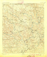 Jasper Alabama Historical topographic map, 1:125000 scale, 30 X 30 Minute, Year 1893