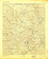 Jasper Alabama Historical topographic map, 1:125000 scale, 30 X 30 Minute, Year 1893