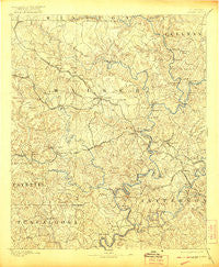 Jasper Alabama Historical topographic map, 1:125000 scale, 30 X 30 Minute, Year 1893