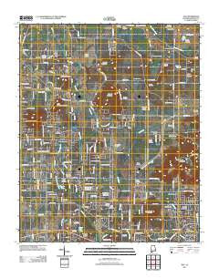 Jeff Alabama Historical topographic map, 1:24000 scale, 7.5 X 7.5 Minute, Year 2011