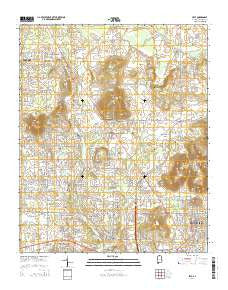 Jeff Alabama Current topographic map, 1:24000 scale, 7.5 X 7.5 Minute, Year 2014