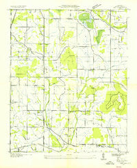 Jeff Alabama Historical topographic map, 1:24000 scale, 7.5 X 7.5 Minute, Year 1936