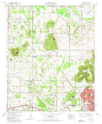 Jeff Alabama Historical topographic map, 1:24000 scale, 7.5 X 7.5 Minute, Year 1967