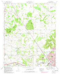 Jeff Alabama Historical topographic map, 1:24000 scale, 7.5 X 7.5 Minute, Year 1967